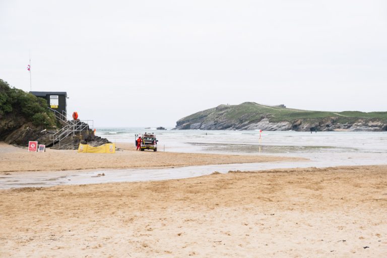 Porth beach in Newquay