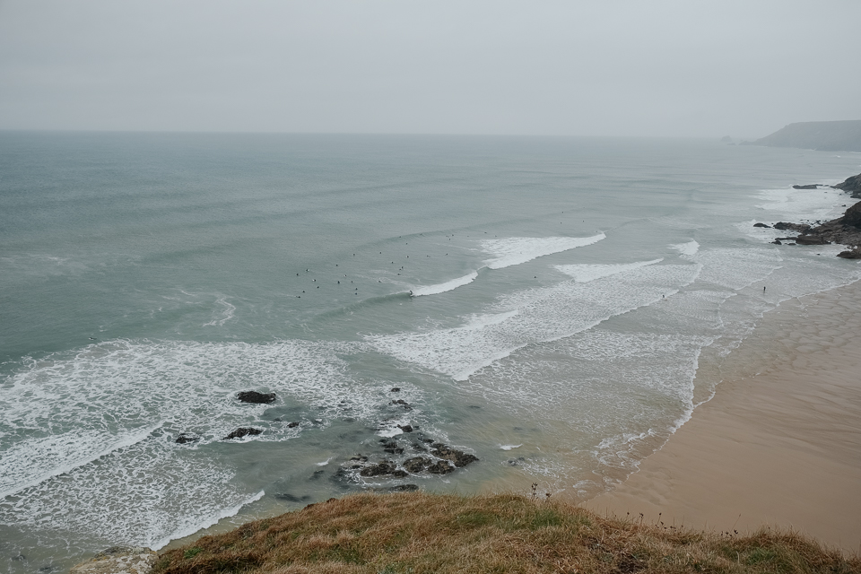 Porthtowan Beach low tide