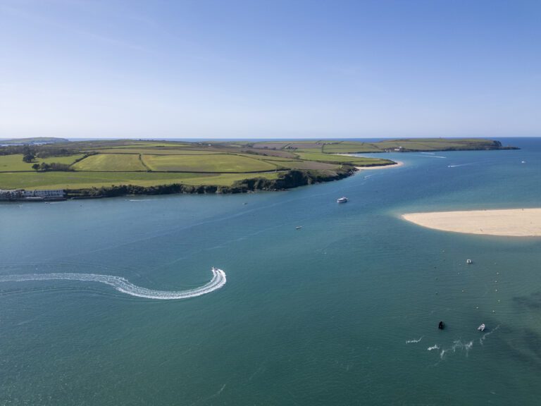 Rock beach high tide