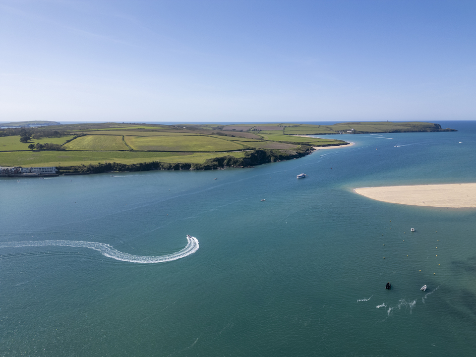 Rock beach high tide