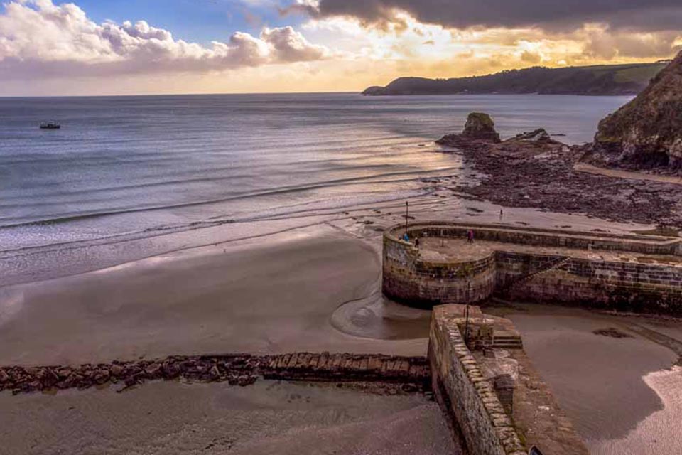 Charlestown beach cornwall