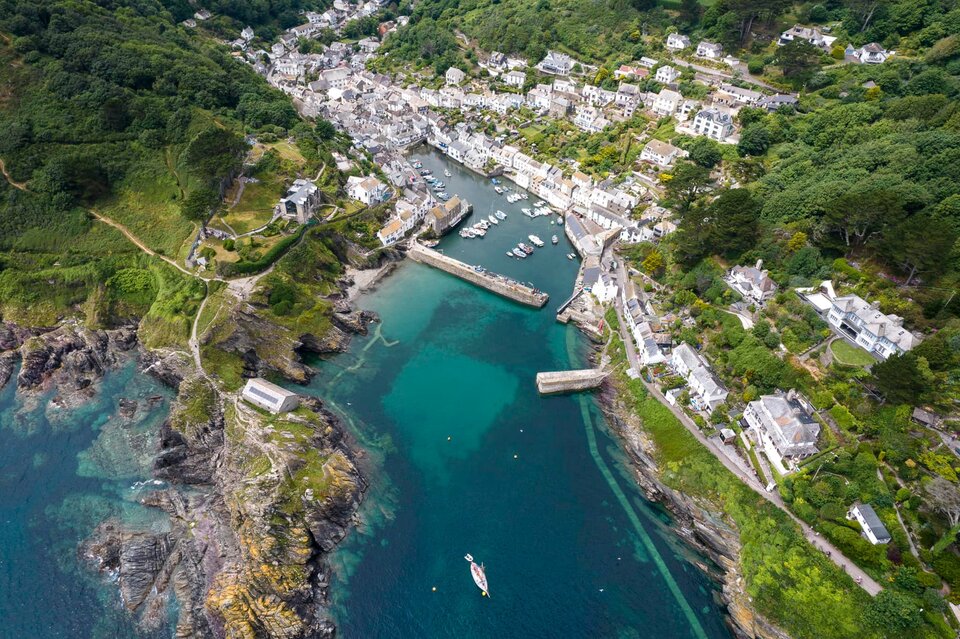 Polperro by drone