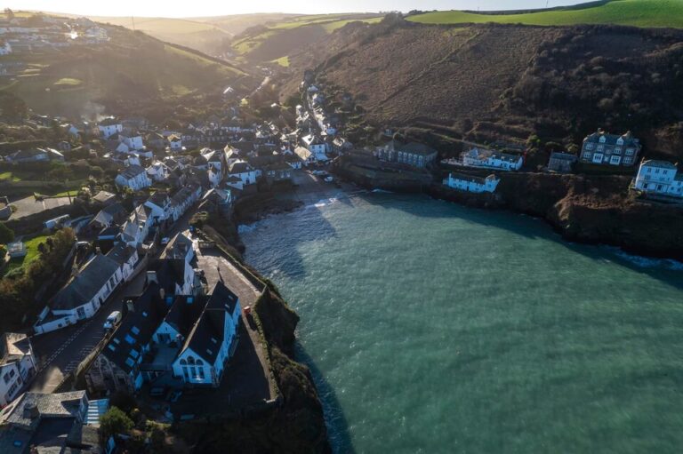 Port Isaac from a drone perspective