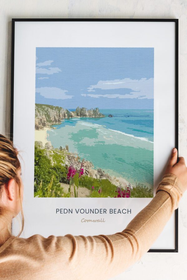 Pedn Vounder Beach Print Cornwall One Wall