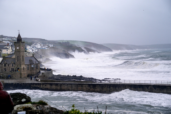 stormy porthleven